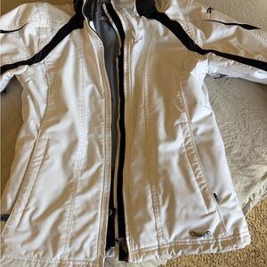 Spyder Women's White and Black Ski Jacket
